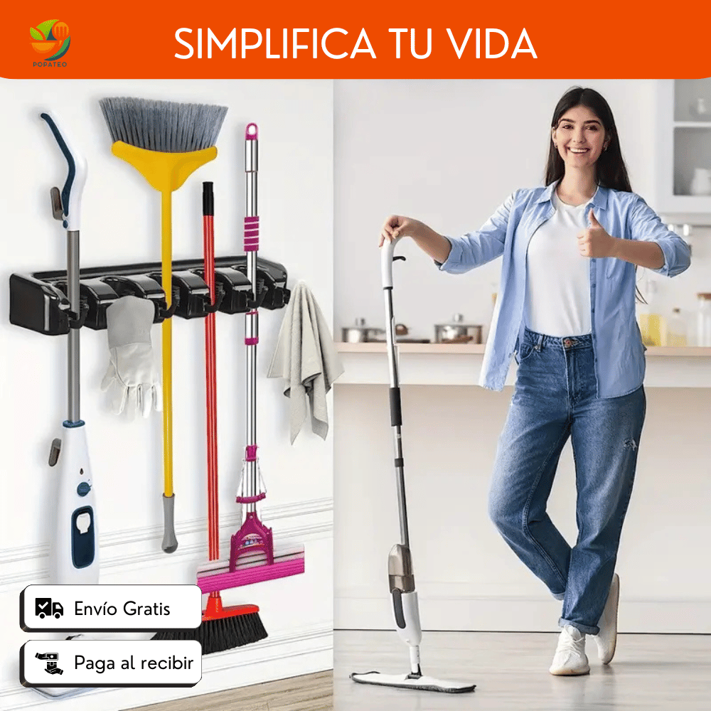 Organizador Escobas Multiuso - Cuelga Todo