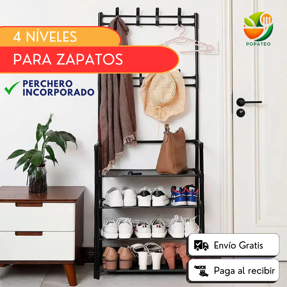 Organizador de Zapatos con Perchero - ¡Olvídate del desorden!