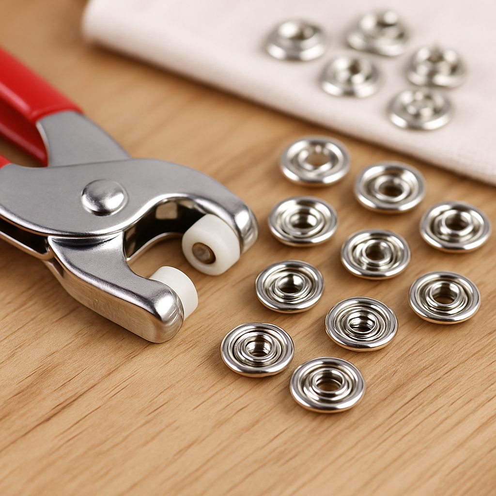 ¡Repara y Personaliza Fácil! Kit Completo de Alicate + 50 Broches Metálicos Plateados