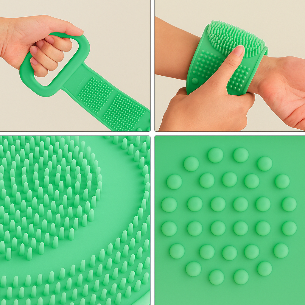 🧼 Cepillo de Ducha DermoClean Pro – Pack x2 Limpieza Profunda
