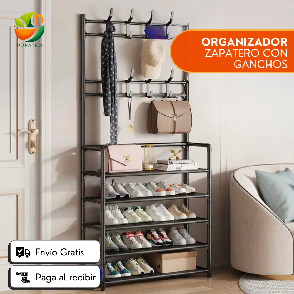 Organizador de Zapatos con Perchero - ¡Olvídate del desorden!